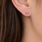 Sterling Silver Infinity CZ Clear Studs Earrings