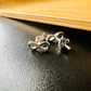 Sterling Silver Infinity CZ Clear Studs Earrings