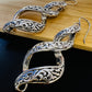 Sterling Sliver Plain Infinity Twist dangling Earrings