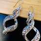 Sterling Sliver Plain Infinity Twist dangling Earrings