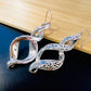 Sterling Sliver Plain Infinity Twist dangling Earrings