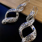 Sterling Sliver Plain Infinity Twist dangling Earrings