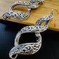 Sterling Sliver Plain Infinity Twist dangling Earrings